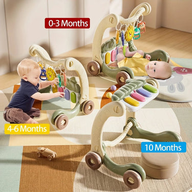Multi-functional Rabbit Baby Pedal Piano Play Gym - Green